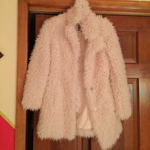 White GUESS furry Jacket!